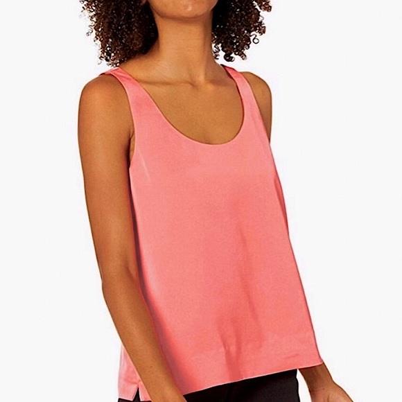 J. Crew Tops - SOLD! J.Crew Satin Crepe Shell Scoopneck Tank
